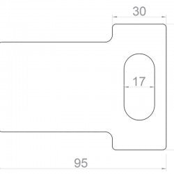 bolt-on deadlock - no handle 10-30 mm gates - ASD Trade Direct