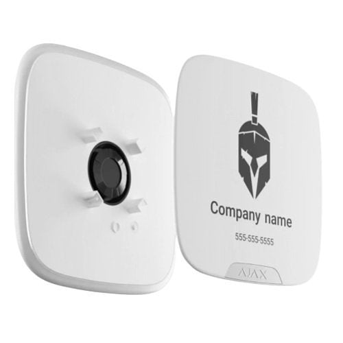 Ajax: Brandplate for StreetSiren DoubleDeck EU (10pcs) white - ASD Trade Direct