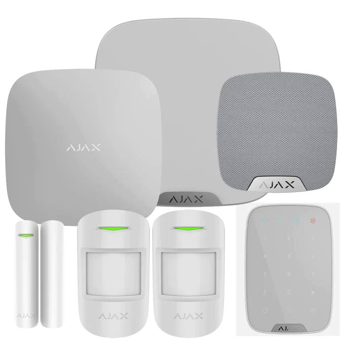 Ajax: Kit 3 Hub2(2G)+MP House with keypad (8PD) white - ASD Trade Direct