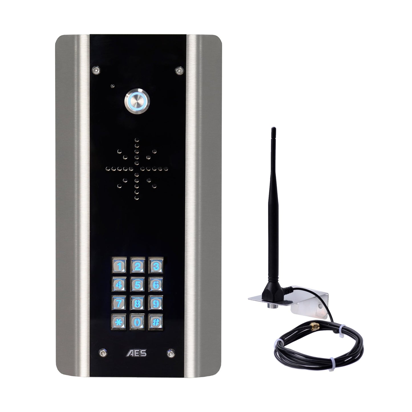 AES: Cellular Prime in Architectural Black Keypad - ASD Trade Direct