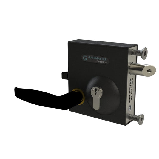 Bolt-on latch and deadbolt 40-60 mm gates - modern handle - ASD Trade Direct