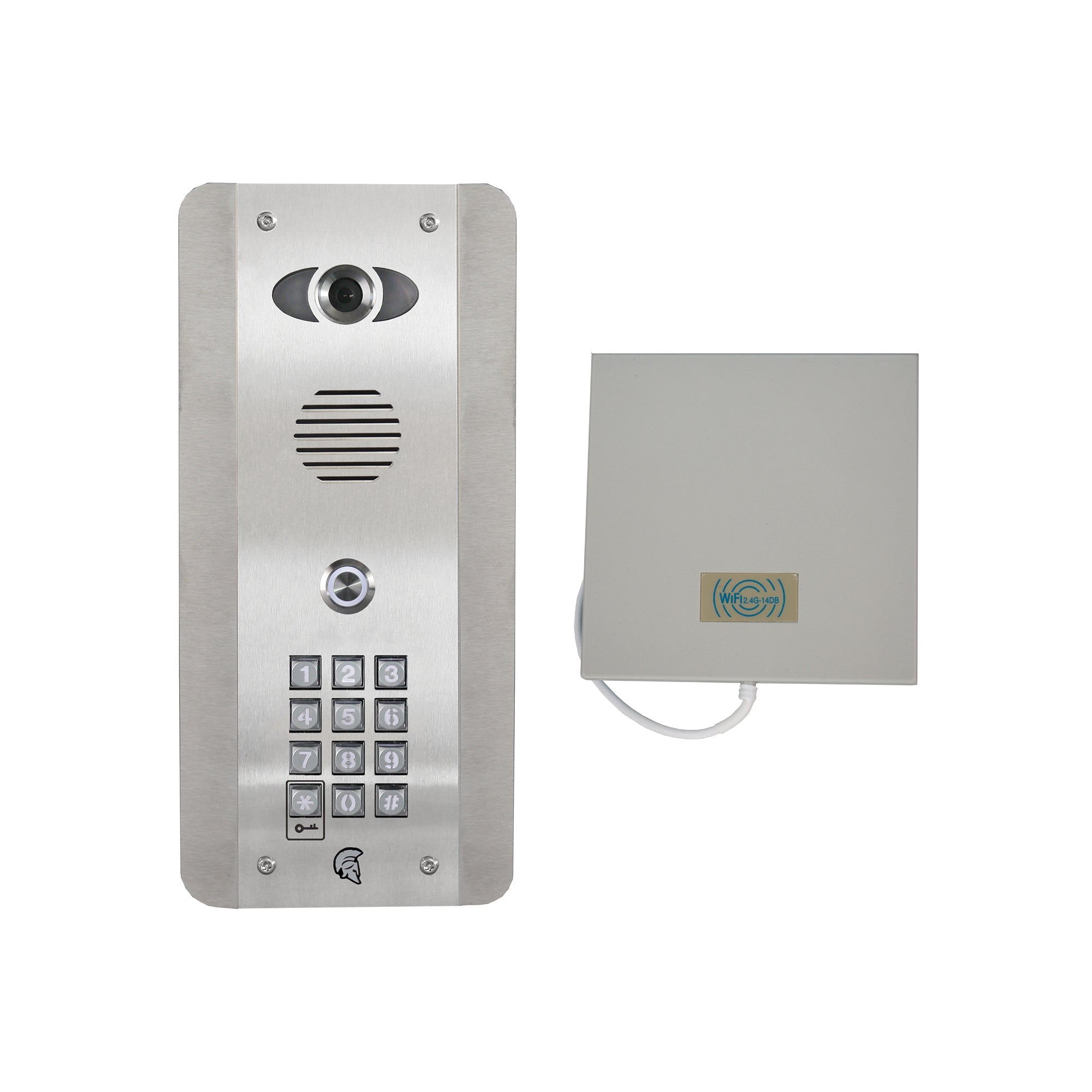 AES: IP Video in Flush Steel Keypad Modular – ASD Trade Direct